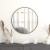 Flash Furniture RH-M003-RD76MB-BK-GG 30" Round Black Metal Framed Wall Mirror addl-1