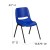 Flash Furniture RUT-12-NVY-BLACK-GG Hercules Kid