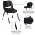 Flash Furniture RUT-12-PDR-BLACK-GG Hercules Kid