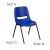 Flash Furniture RUT-14-NVY-BLACK-GG Hercules Kid