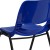 Flash Furniture RUT-16-NVY-BLACK-GG Hercules Navy Ergonomic Shell Stack Chair with Black Frame and 16