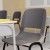 Flash Furniture RUT-16-PDR-GY-GG Hercules Gray Ergonomic Shell Stack Chair with Black Frame and 16