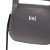 Flash Furniture RUT-16-PDR-GY-GG Hercules Gray Ergonomic Shell Stack Chair with Black Frame and 16