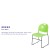 Flash Furniture RUT-188-GN-GG Hercules Green Ultra-Compact Stack Chair with Black Powder Coated Frame addl-3