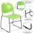 Flash Furniture RUT-188-GN-GG Hercules Green Ultra-Compact Stack Chair with Black Powder Coated Frame addl-4