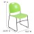 Flash Furniture RUT-188-GN-GG Hercules Green Ultra-Compact Stack Chair with Black Powder Coated Frame addl-5