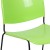 Flash Furniture RUT-188-GN-GG Hercules Green Ultra-Compact Stack Chair with Black Powder Coated Frame addl-7
