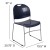 Flash Furniture RUT-188-NY-GG Hercules Navy Ultra-Compact Stack Chair with Silver Powder Coated Frame addl-5