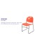 Flash Furniture RUT-188-OR-GG Hercules Orange Ultra-Compact Stack Chair with Black Powder Coated Frame addl-3