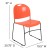 Flash Furniture RUT-188-OR-GG Hercules Orange Ultra-Compact Stack Chair with Black Powder Coated Frame addl-5