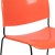 Flash Furniture RUT-188-OR-GG Hercules Orange Ultra-Compact Stack Chair with Black Powder Coated Frame addl-7