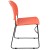 Flash Furniture RUT-188-OR-GG Hercules Orange Ultra-Compact Stack Chair with Black Powder Coated Frame addl-8