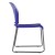 Flash Furniture RUT-238A-BL-GG Hercules Blue Full Back Contoured Stack Chair with Gray Powder Coated Sled Base addl-8