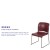 Flash Furniture RUT-238A-BY-GG Hercules Burgundy Full Back Contoured Stack Chair with Gray Powder Coated Sled Base addl-3