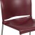 Flash Furniture RUT-238A-BY-GG Hercules Burgundy Full Back Contoured Stack Chair with Gray Powder Coated Sled Base addl-7