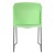 Flash Furniture RUT-238A-GN-GG Hercules Green Full Back Contoured Stack Chair with Gray Powder Coated Sled Base addl-7