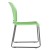Flash Furniture RUT-238A-GN-GG Hercules Green Full Back Contoured Stack Chair with Gray Powder Coated Sled Base addl-8