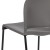 Flash Furniture RUT-238A-GY-GG Hercules Gray Full Back Contoured Stack Chair with Black Powder Coated Sled Base addl-12