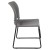 Flash Furniture RUT-238A-GY-GG Hercules Gray Full Back Contoured Stack Chair with Black Powder Coated Sled Base addl-8