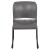Flash Furniture RUT-238A-GY-GG Hercules Gray Full Back Contoured Stack Chair with Black Powder Coated Sled Base addl-9