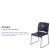 Flash Furniture RUT-238A-NY-GG Hercules Navy Full Back Contoured Stack Chair with Gray Powder Coated Sled Base addl-3