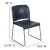 Flash Furniture RUT-238A-NY-GG Hercules Navy Full Back Contoured Stack Chair with Gray Powder Coated Sled Base addl-5