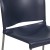 Flash Furniture RUT-238A-NY-GG Hercules Navy Full Back Contoured Stack Chair with Gray Powder Coated Sled Base addl-7