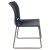 Flash Furniture RUT-238A-NY-GG Hercules Navy Full Back Contoured Stack Chair with Gray Powder Coated Sled Base addl-8