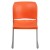 Flash Furniture RUT-238A-OR-GG Hercules Orange Full Back Contoured Stack Chair with Gray Powder Coated Sled Base addl-8