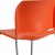 Flash Furniture RUT-238A-OR-GG Hercules Orange Full Back Contoured Stack Chair with Gray Powder Coated Sled Base addl-9
