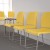 Flash Furniture RUT-238A-YL-GG Hercules Yellow Full Back Contoured Stack Chair with Gray Powder Coated Sled Base addl-1