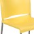 Flash Furniture RUT-238A-YL-GG Hercules Yellow Full Back Contoured Stack Chair with Gray Powder Coated Sled Base addl-7