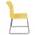 Flash Furniture RUT-238A-YL-GG Hercules Yellow Full Back Contoured Stack Chair with Gray Powder Coated Sled Base addl-8