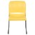 Flash Furniture RUT-238A-YL-GG Hercules Yellow Full Back Contoured Stack Chair with Gray Powder Coated Sled Base addl-9