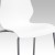 Flash Furniture RUT-288-WHITE-GG Hercules White Plastic Stack Chair with Lumbar Support and Silver Frame addl-10