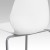 Flash Furniture RUT-288-WHITE-GG Hercules White Plastic Stack Chair with Lumbar Support and Silver Frame addl-7
