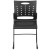 Flash Furniture RUT-2-BK-GG Hercules Black Sled Base Plastic Stack Chair with Air-Vent Back addl-8