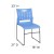 Flash Furniture RUT-2-BL-GG Hercules Blue Sled Base Plastic Stack Chair with Air-Vent Back addl-4