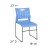 Flash Furniture RUT-2-BL-GG Hercules Blue Sled Base Plastic Stack Chair with Air-Vent Back addl-4