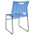 Flash Furniture RUT-2-BL-GG Hercules Blue Sled Base Plastic Stack Chair with Air-Vent Back addl-5