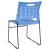 Flash Furniture RUT-2-BL-GG Hercules Blue Sled Base Plastic Stack Chair with Air-Vent Back addl-5