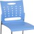 Flash Furniture RUT-2-BL-GG Hercules Blue Sled Base Plastic Stack Chair with Air-Vent Back addl-6