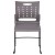 Flash Furniture RUT-2-GY-BK-GG Hercules Gray Sled Base Plastic Stack Chair with Air-Vent Back addl-10