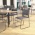 Flash Furniture RUT-2-GY-BK-GG Hercules Gray Sled Base Plastic Stack Chair with Air-Vent Back addl-1