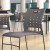 Flash Furniture RUT-2-GY-BK-GG Hercules Gray Sled Base Plastic Stack Chair with Air-Vent Back addl-6