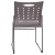 Flash Furniture RUT-2-GY-BK-GG Hercules Gray Sled Base Plastic Stack Chair with Air-Vent Back addl-7
