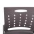 Flash Furniture RUT-2-GY-BK-GG Hercules Gray Sled Base Plastic Stack Chair with Air-Vent Back addl-8