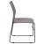 Flash Furniture RUT-2-GY-BK-GG Hercules Gray Sled Base Plastic Stack Chair with Air-Vent Back addl-9