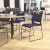 Flash Furniture RUT-2-NVY-BK-GG Hercules Navy Sled Base Plastic Stack Chair with Air-Vent Back addl-1