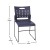 Flash Furniture RUT-2-NVY-BK-GG Hercules Navy Sled Base Plastic Stack Chair with Air-Vent Back addl-4